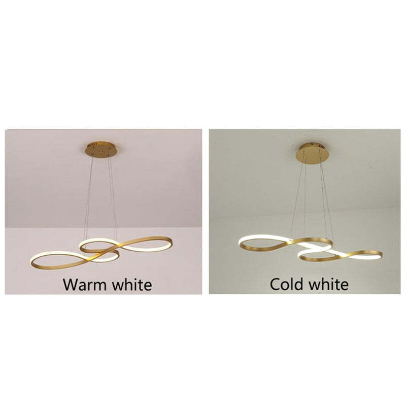 Louise Design LED Hanglamp Metal/Silicone Zwart/Wit/Goud Slaap/Eet/Woonkamer