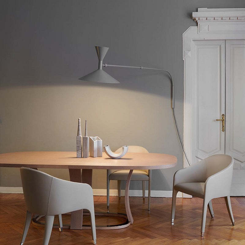 Brady Moderne LED Wandlamp Zwart/Wit/Grijs Metaal Slaap/Woon/Eetkamer