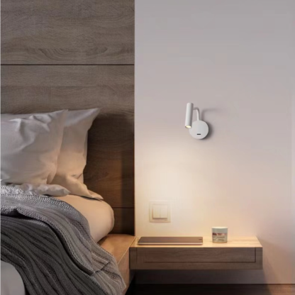 Orr Kleine LED Wandlampen Zwart Metaal Acryl Slaapkamer Eetkamer