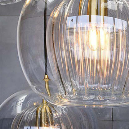 Hailie Modene Bol LED Hanglamp Metaal/Glas Helder/Amber Slaap/Eet/Woonkamer