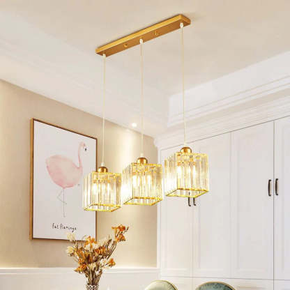 Herbert Moderne Cluster Cilinder Hanglampen Zwart Goud Glas Eetkamer