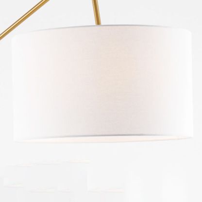 Eryn Moderne Ronde Vloerlamp Wit Metaal/Kunststof Woonkamer