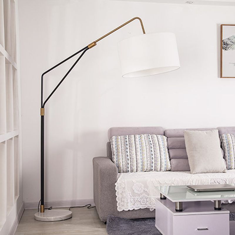 Eryn Moderne Ronde Vloerlamp Wit Metaal/Kunststof Woonkamer