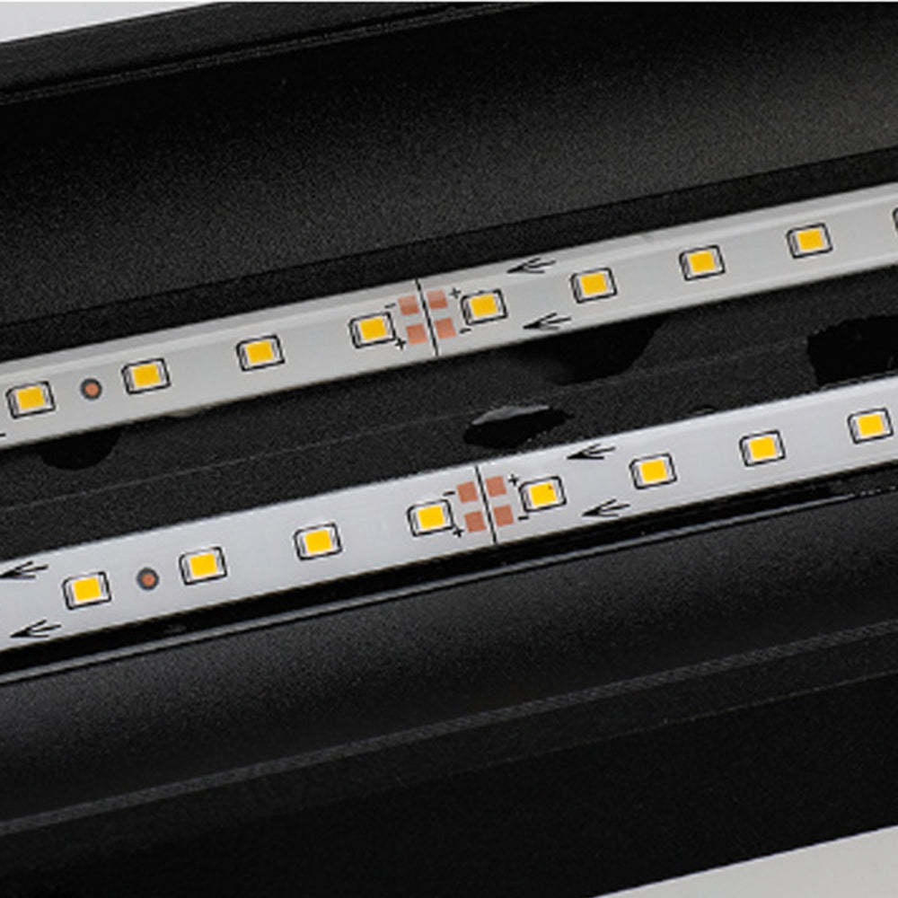 Edge Moderne Tri-Rrism LED Buitenlamp Zwart Metaal/Acryl Tuin