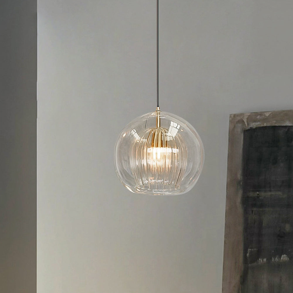 Hailie Modene Bol LED Hanglamp Metaal/Glas Helder/Amber Slaap/Eet/Woonkamer