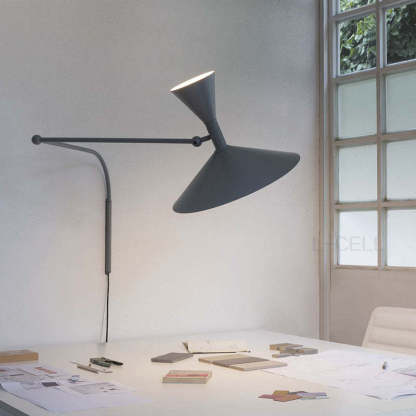 Brady Moderne LED Wandlamp Zwart/Wit/Grijs Metaal Slaap/Woon/Eetkamer