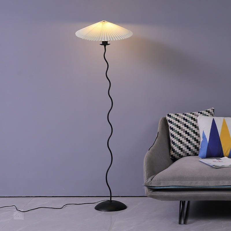 Ozawa Moderne LED Vloerlamp Rood/Oranje/Wit Metaal/Stof Woon/Eet/Slaapkamer