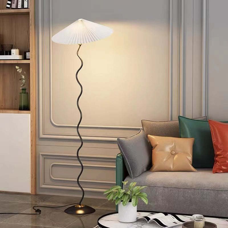 Ozawa Moderne LED Vloerlamp Rood/Oranje/Wit Metaal/Stof Woon/Eet/Slaapkamer