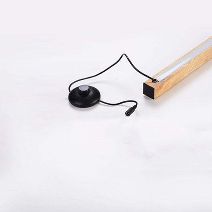 Ozawa Minimalistische Design Lineaire Vloerlamp Walnoot/Hout Slaapkamer/Woonkamer