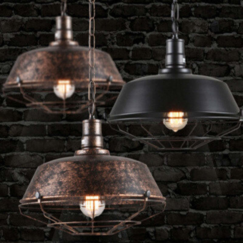 Alessio Rustieke Industriële Hanglamp Voor Zwart En Roest