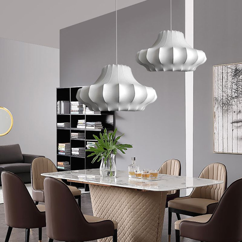 Renée Design LED Hanglamp Wit Metaal/Stof Slaap/Eet/Woonkamer
