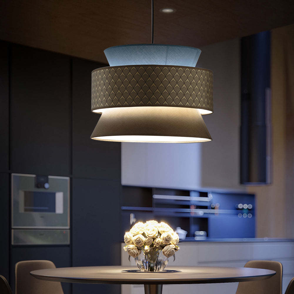 Ritta Ronde LED Hanglamp Metaal Rotan Stof Eetkamer Slaapkamer