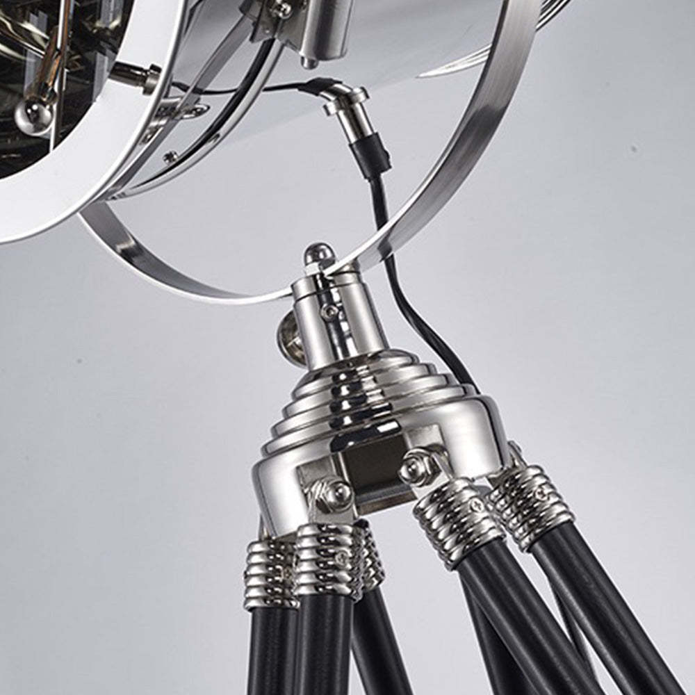 Salgado Kleine Ronde LED Vloerlamp Zwart Metaal Eetkamer Woonkamer