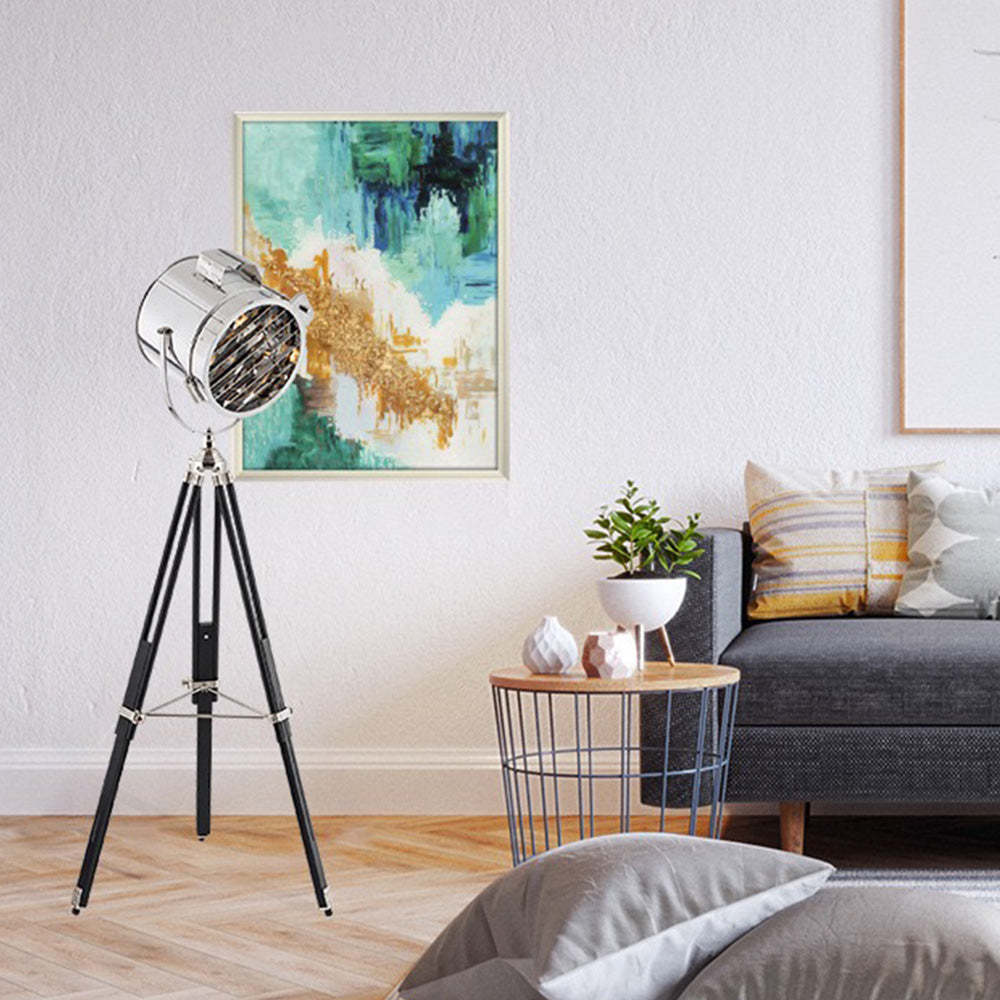 Salgado Kleine Ronde LED Vloerlamp Zwart Metaal Eetkamer Woonkamer