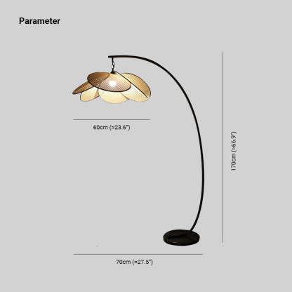 Ritta Design LED Vloerlamp Zwart Metaal Rotan Eetkamer Woonkamer