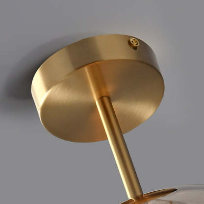 Sanna Moderne Ronde LED Plafondlamp Goud/Zwart Metaal/Glas Slaap/Eet/Woonkamer
