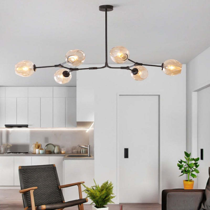 Valentina Ronde LED Hanglampen Metaal Glas Slaapkamer Woonkamer