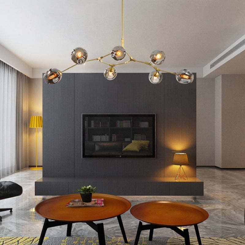 Valentina Ronde LED Hanglampen Metaal Glas Slaapkamer Woonkamer