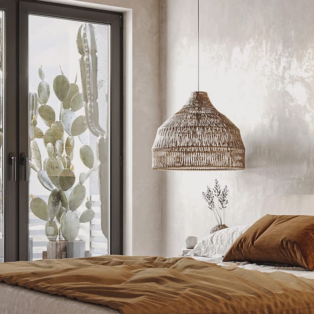 Muto Japans Vintage Zen Hanglamp Rotan Studeerkamer/Slaapkamer