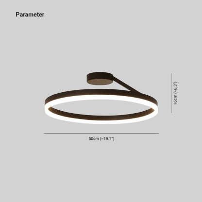 Arisha Moderne Design Gouden LEDPlafondlampen Wit Zwart Metaal