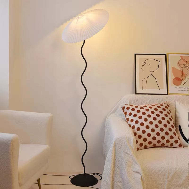 Ozawa Moderne LED Vloerlamp Rood/Oranje/Wit Metaal/Stof Woon/Eet/Slaapkamer