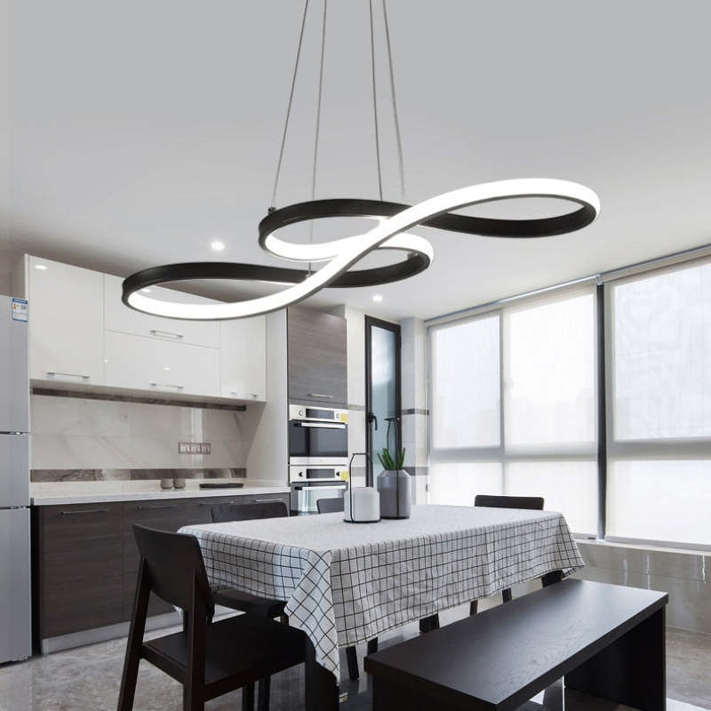 Design LED Hanglamp Zwart/Wit/Goud Slaap/Eet/Woonkamer | Las Sola