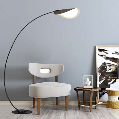 Edge Industriele LED Vloerlamp Zwart Metaal Slaapkamer Woonkamer