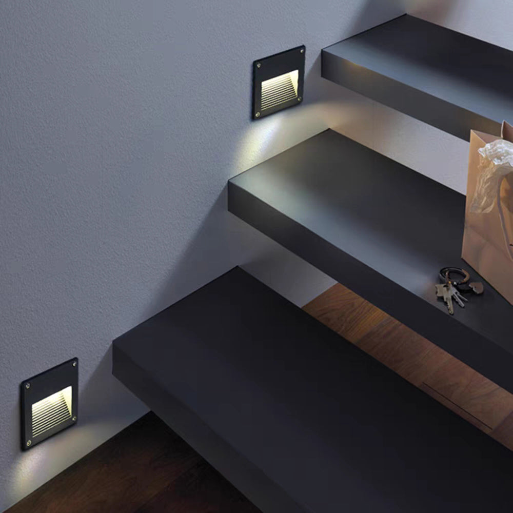 Orr Moderne Wandlamp Zwart/Grijs Metaal Buiten Trappenhuis