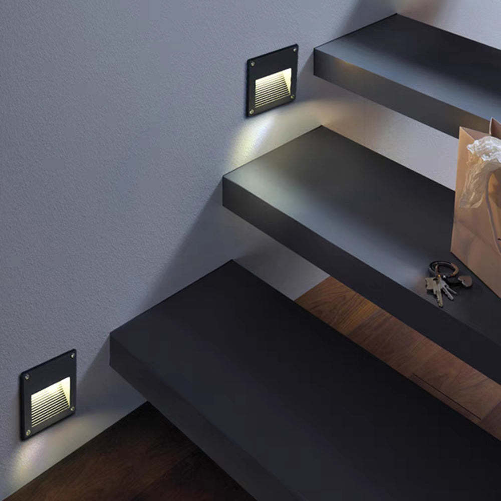 Orr Moderne Wandlamp Zwart/Grijs Metaal Buiten Trappenhuis