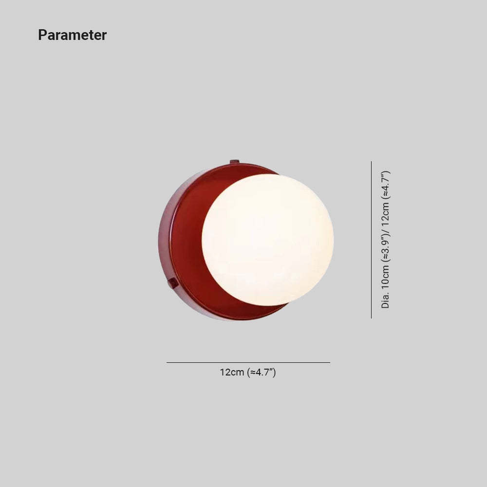 Modern Ronde LED Wandlampen Zwart Wit Metaal Slaapkamer