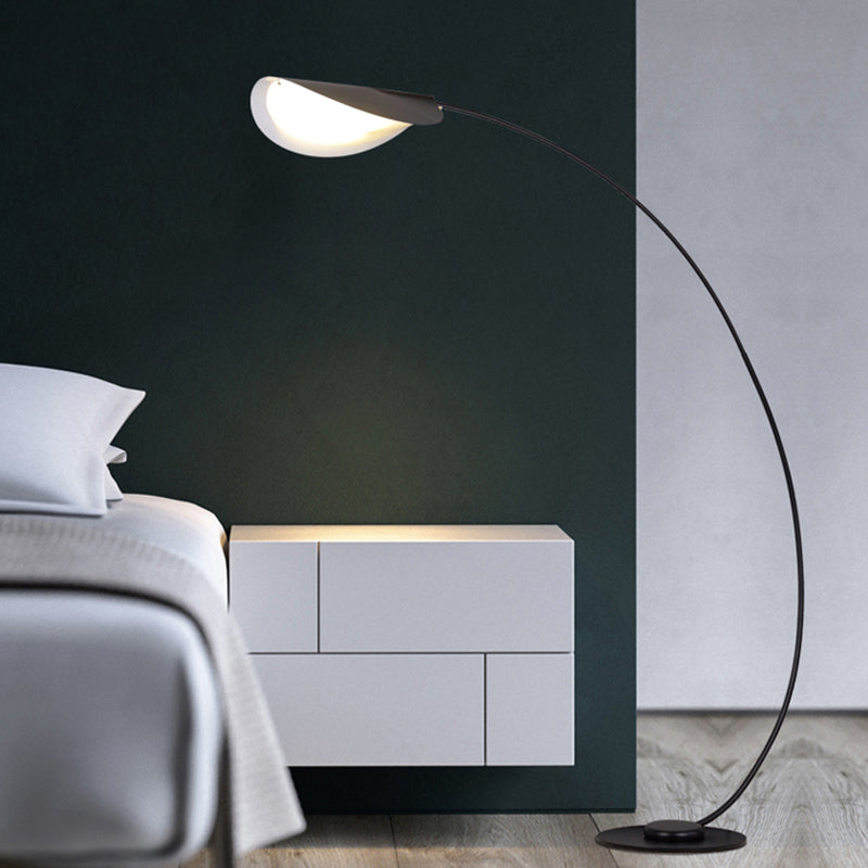 Edge Industriele LED Vloerlamp Zwart Metaal Slaapkamer Woonkamer