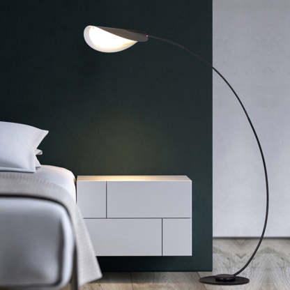Edge Industriele LED Vloerlamp Zwart Metaal Slaapkamer Woonkamer
