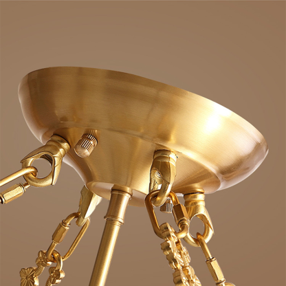 Alessio Retro Bloem Inbouwmontage Plafondlamp Metaal Glas Slaapkamer