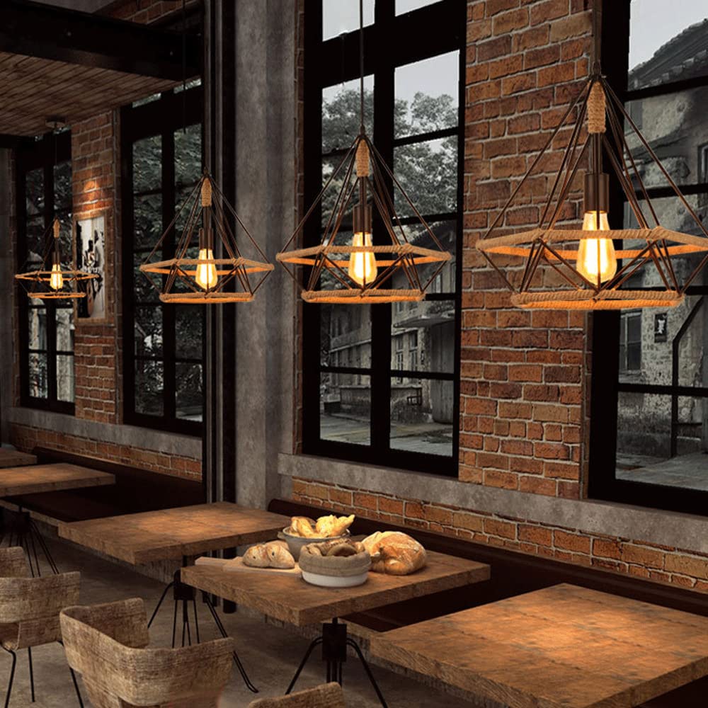 Epoch Countryside Diamant Hanglampen Zwart Metaal Keuken/Café