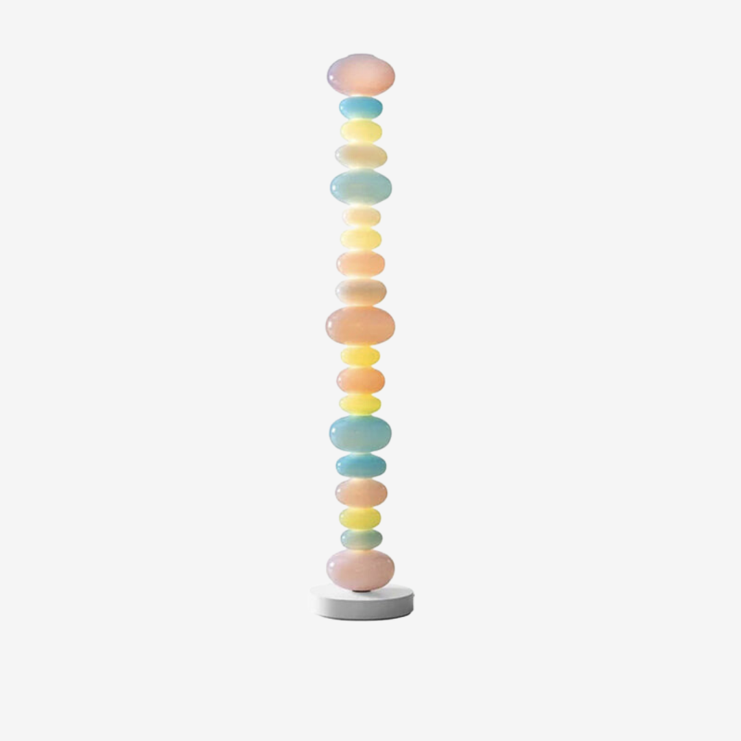 Morandi Moderne Design LED Rainbow Candy Unieke Glas Vloerlamp Metaal/Glas Slaapkamer/Woonkamer