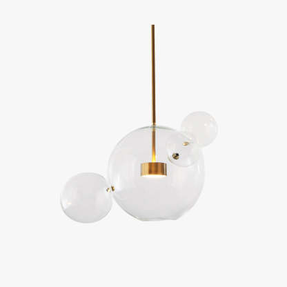 Hailie Moderne Bol LED Hanglamp Metaal/Glas Goud/Transparant Slaap/Woon/Eetkamer