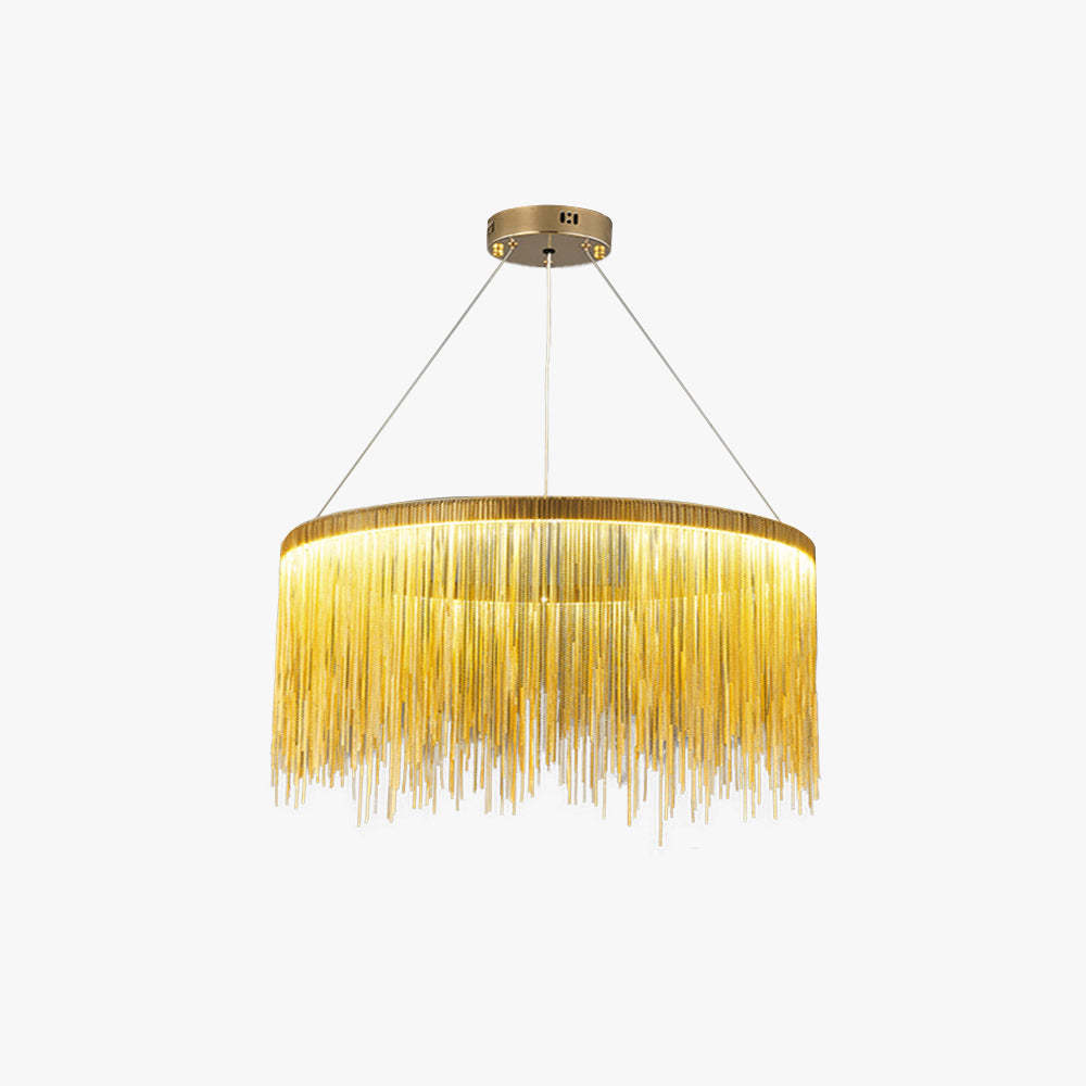 Marilyn Design Grote LED Hanglamp Zwart Wit Gouden Metaal Woonkamer