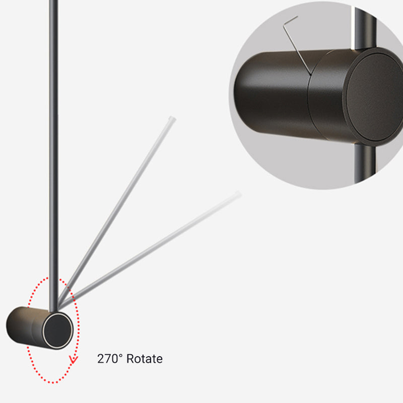 Edge Moderne Industrie Design LED Wandlamp Zwart Metaal Hal Tuin