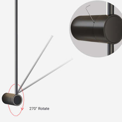 Edge Moderne Industrie Design LED Wandlamp Zwart Metaal Hal Tuin