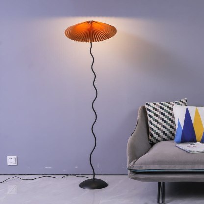 Ozawa Moderne LED Vloerlamp Rood/Oranje/Wit Metaal/Stof Woon/Eet/Slaapkamer