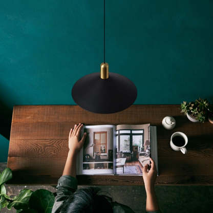 Carins Kegelvormig Design LED Hanglampen Zwart Wit Goud Metaal Eetkamer