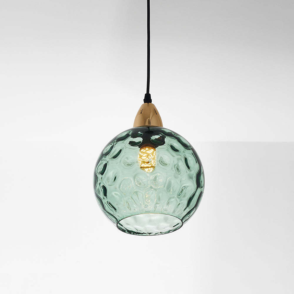 Hailie Design Grote Ronde LED Hanglampen Metaal Glas Eetkamer