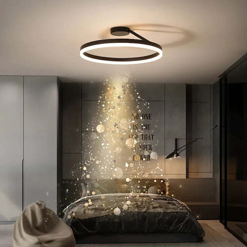 Arisha Moderne Design Gouden LEDPlafondlampen Wit Zwart Metaal