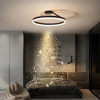 Arisha Moderne Design Gouden LEDPlafondlampen Wit Zwart Metaal