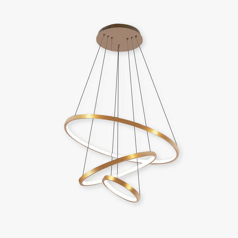 Arisha Design LED Hanglamp Gouden Wit Zwart Metaal Glas Eetkamer