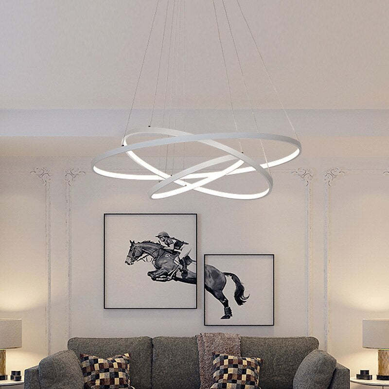 Arisha Design LED Hanglamp Gouden Wit Zwart Metaal Glas Eetkamer
