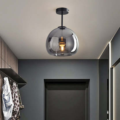 Sanna Moderne Ronde LED Plafondlamp Goud/Zwart Metaal/Glas Slaap/Eet/Woonkamer
