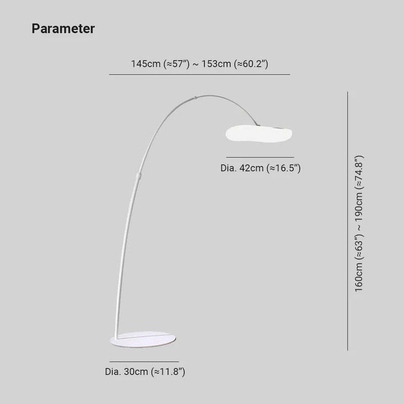 Minori Design LED Vloerlamp Wit Zwart Metaal Woonkamer Slaapkamer