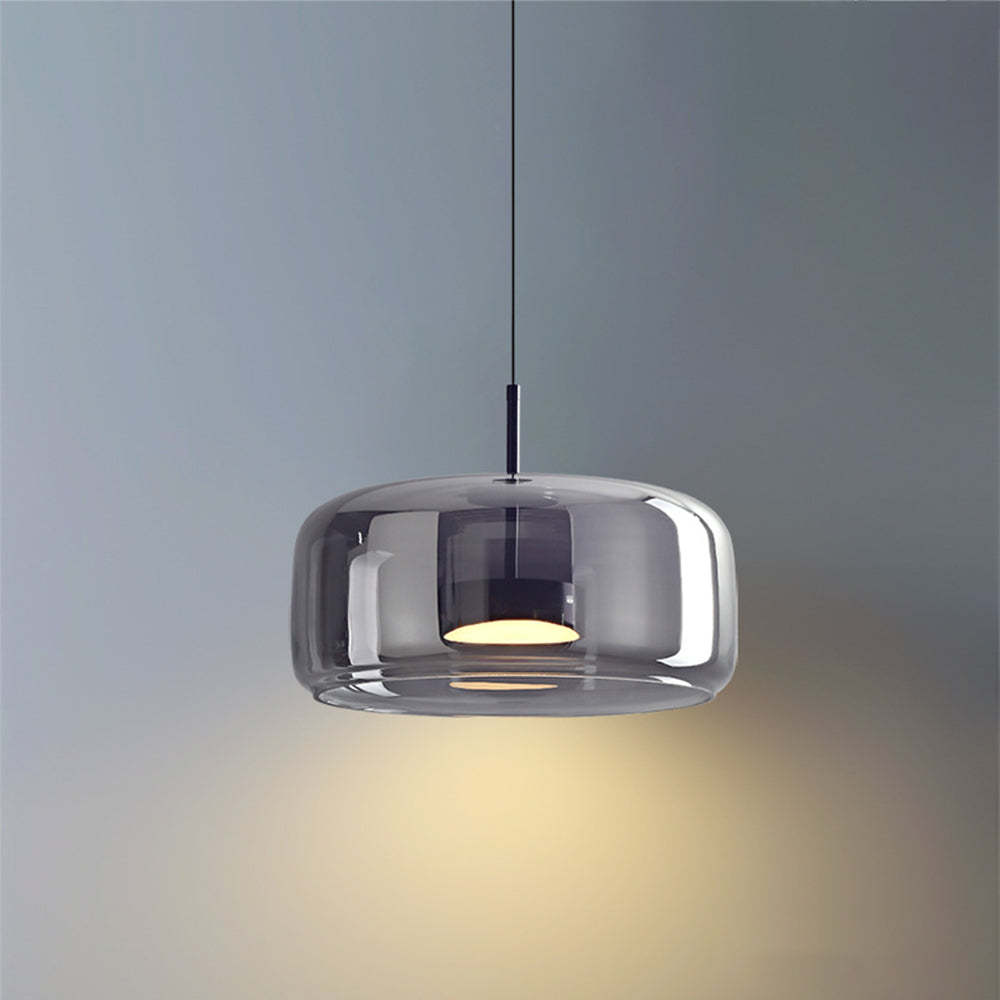 Hailie Retro LED Hanglampen Gouden Amber Metaal Glas Slaapkamer