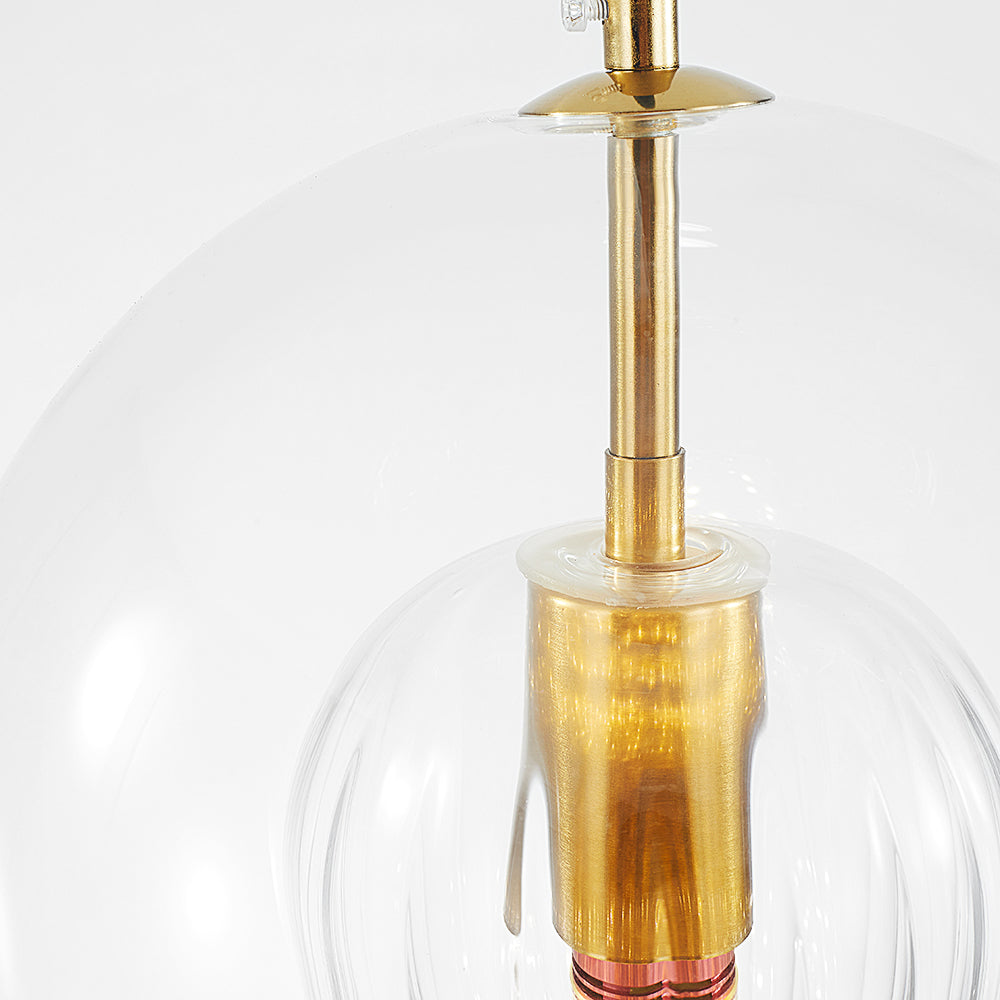 Hailie Modene Bol LED Hanglamp Metaal/Glas Helder/Amber Slaap/Eet/Woonkamer